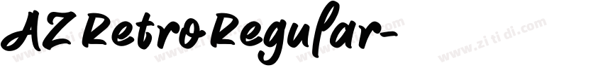 AZ Retro Regular字体转换